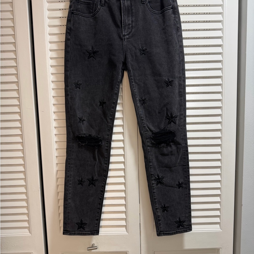 DRIFTWOOD Black Gizelle Distressed Skinny Jeans Size 26